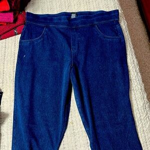 Denim look leggings xl